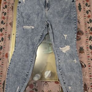 Judy Blue Acid Wash Distressed Skinny Jeans